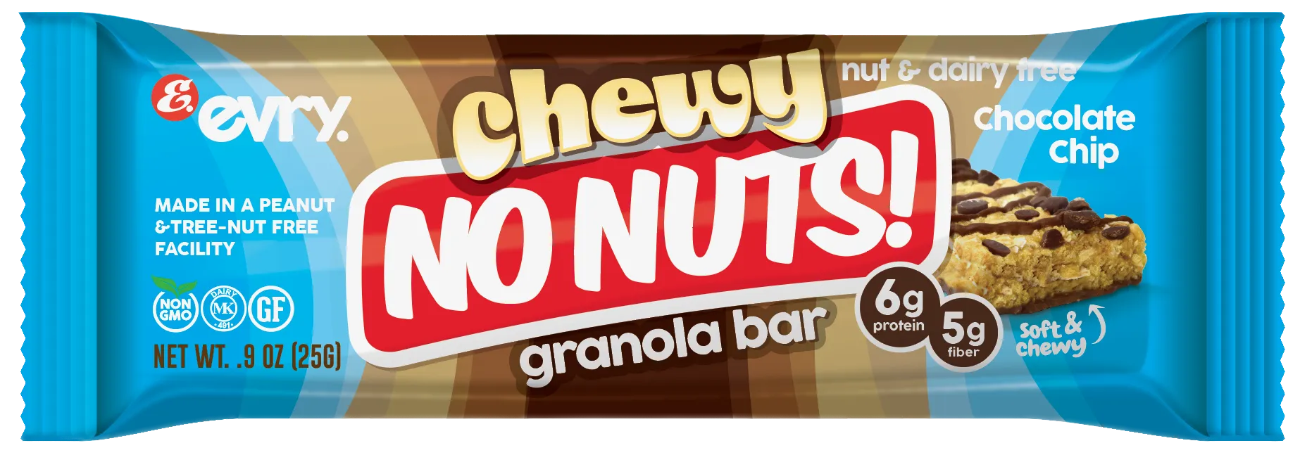 Chewy No Nuts! granola bar wrapper