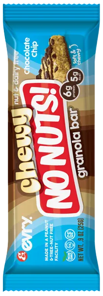 Chewy No Nuts! Chocolate Chip granola bar (vertical)